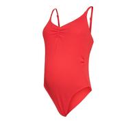 Mamalicious Maternity - Costume da bagno rosso con arricciatura sul davanti M