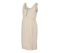 Mamalicious Evi Lia Abk Sleeveless Short Dress Beige L Donna