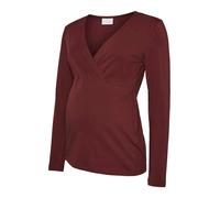 MAMALICIOUS Maglietta 'MLKERRIE' bordeaux / nero Donna - Abbigliamento - Taglie comode - Maglie e top - Maglie e T-shirt MAMALICIOUS M