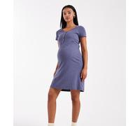 Mamalicious Maternity - Camicia da notte per l'allattamento blu scuro-Blu navy S