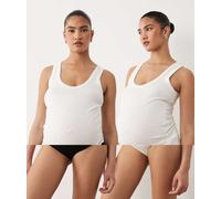 Mamalicious Maternity - Confezione da 2 slip bianchi e neri-Bianco S