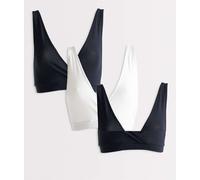 Mamalicious Maternity - Confezione da 3 reggiseni multifunzionali per l'allattamento nero e bianco-Multicolore S-M