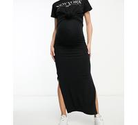Mamalicious Maternity - Gonna lunga in jersey nera-Nero L