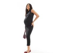 Mamalicious Maternity - Gonna lunga mix & match nera in jersey morbido in coordinato-Nero S