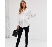 Mamalicious Maternity - Jeans slim neri con fascia per il pancione, colore nero W26