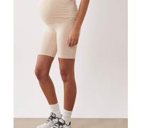 Mamalicious Maternity - Pantaloncini premaman senza cuciture beige in coordinato-Neutro S-M