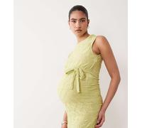 Mamalicious Materniy - Vestito lungo accollato in jersey testurizzato verde XS