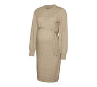 MAMALICIOUS Mlnewanne L/S Abk Abito in Maglia A. Noos Vestito, Melange Naturale, XL Donna