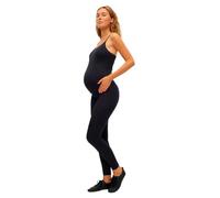 MAMALICIOUS Tuta jumpsuit 'PAULETTE' grigio scuro / nero, Taglia M-L