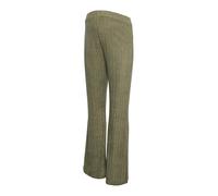 Mamalicious Maternity - Pantaloni a zampa kaki morbidissimi in maglia a coste in coordinato-Verde XS