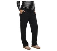 Mamalicious Pantaloni premaman Ivy - fondo ampio, leggeri estivi, fascia sotto pancione - Nero XS