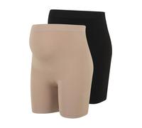 MAMALICIOUS Pantaloni 'MLAmiya' camello / nero Donna MAMALICIOUS 36-38 camello / nero