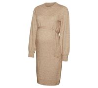Mamalicious Newanne Maternity Long Sleeve Dress Beige L