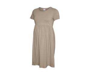 Mamalicious Vestito Maternità a Maniche corte e svasato Mamalicious Grigio
