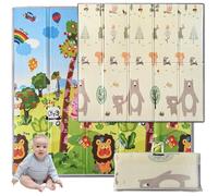MAMAMI® Tappeto Gioco Bambini 200x180-Spessore 1,5 cm- Tappetone Neonato Morbido, Ideale Per Giocare in Sicurezza, Facile da Pulire, Non Tossico, Tappeto Gioco Bambini Pieghevole, Impermeabile