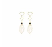 Maman Et Sophie COPPIA DI ORECCHINI A LOBO PERLA BAROCCA orpes41