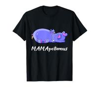 MAMApotamus Madre Ippopotamo Mamma Festa della Mamma Mamma Ippopotamo Maglietta