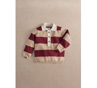 Mamas & Papas Mamas & Papas Smart Stripe Knitted Rugby Top 6268cm Marrone