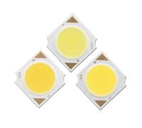 MAMA'S PEARL 3 pezzi Modulo LED for lampada da interno 3W 5W 7W 10W 12W 14x14mm Sorgente luminosa COB Chip Epistar Bianco caldo freddo naturale for faretti(Cold White 6500K,12W 36-40V)