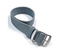 MAMA'S PEARL Bracciale in tessuto tessuto for cinturino di ricambio for cinturino Perlon 14mm 16mm 18mm 20mm 22mm cinturino in nylon(Grey,20mm)