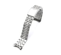 Mama's Pearl Cinturini for Bracciale in Acciaio Inossidabile da 17 Mm E 19 Mm. Cinturino di Ricambio con estremità Curva Vintage Adatto for Tudor Adatto for Orologi della Serie for TUDO(Silver,19mm)
