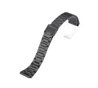 MAMA'S PEARL Cinturino For Orologio Adatto For Casio F-91W Cinturino In Acciaio Inossidabile Da 18 Mm For F105 F108 A158W A168 AE1200 AE1300 Cinturino Di Ricambio In Metallo(Black)