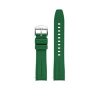 MAMA'S PEARL Cinturino For Orologio Con Estremità Curva Da 20 Mm, Adatto For Omega X, Adatto For Swatch, Fit For MoonSwatch Planet, Adatto For Seamaster 300, Rolex, Cinturino In Gomma.(Dark green)
