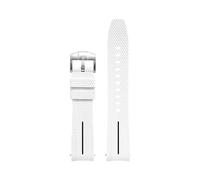 MAMA'S PEARL Cinturino For Orologio Con Estremità Curva Da 20 Mm, Adatto For Omega X, Adatto For Swatch, Fit For MoonSwatch Planet, Adatto For Seamaster 300, Rolex, Cinturino In Gomma.(White-black)