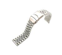 MAMA'S PEARL Cinturino In Acciaio Da 20 Mm E 22 Mm, Cinturino Universale Di Ricambio In Metallo, Adatto For Seiko Watch Band, Fit For Samsung Galaxy Watch 3.(Silver,20mm)