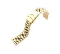 MAMA'S PEARL Cinturino In Acciaio Da 20 Mm E 22 Mm, Cinturino Universale Di Ricambio In Metallo, Adatto For Seiko Watch Band, Fit For Samsung Galaxy Watch 3.(Gold,20mm)