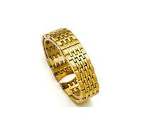 MAMA'S PEARL Cinturino In Acciaio Inossidabile Adatto For Citizen 8200nh 8330 8240 8290 Bracciale Con Cinturino Con Estremità Curva Catena For Orologio 22mm(GOLD)
