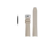 MAMA'S PEARL Cinturino In Gomma For Rolex, Adatto For Omega X, Adatto For Swatch, Adatto For Joint-Moon, Cinturino For Orologio Sportivo Impermeabile Da 20 Mm Con Estremità Curva.(Khaki SR buckle)