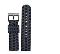 MAMA'S PEARL Cinturino In Nylon A Sgancio Rapido Adatto For Casio For PROTREK PRW-6600 PRG-600YB PRG-650 GA2000 Cinturino Sportivo Impermeabile In Tela Da Uomo 24 M(Black gray-black)