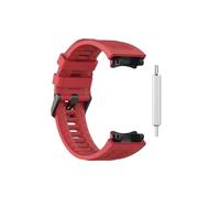MAMA'S PEARL Cinturino In Silicone Nero Adatto For AMAZFIT T-Rex 2, Cinturino Sportivo Regolabile Di Ricambio For Uomo, Con Strumento Di Rimozione(Red)