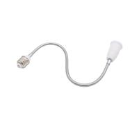 MAMA'S PEARL Gomito Universale a 360 ℃ da E27 a E27 Portalampada Allungato Tubo LED Lampadina Base Testa Lampada Presa 195mm 295mm 395m 495mm 595mm(495mm Length)