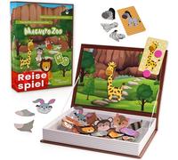 Mamas Reise Hacks Gioco magnetico a partire dai 3 anni - occupazione per viaggi in auto e ristorante per bambini, libro magnetico, puzzle da viaggio magnetico, puzzle da auto, magnetico, scatola da