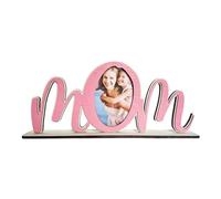Mamas - Set di cornici portafoto in legno con lettere colorate e pennelli, regalo speciale per genitori