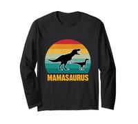 Mamasaurus Funny Dinosaur T-Rex Festa della Mamma Maglia a Manica