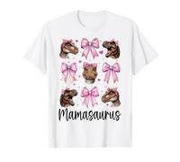 Mamasaurus Mom T-Rex Dinosaur Tyrannosaurus Rex Festa della Mamma Maglietta
