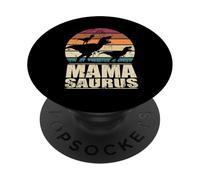 Mamasaurus Rex Dinosauro Baby Dino Twin Dino Mom Mama Saurus PopSockets PopGrip Adesivo