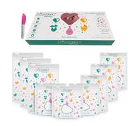 MAMASHY HelloBaby - 9 Bustine Corredino Neonato Ospedale, 3 Misure, Neonato Accessori Utili con Buste Sacchetti Cambio Made in Italy, Lista Borsa Parto Ospedale Mamma Nascita Bebè, Pennarello, Cornice