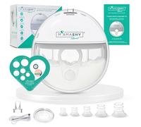 MAMASHY Libera - 1 Tiralatte Elettrico Indossabile a Mani Libere Silenzioso (6 Taglie), Tira Latte Neonati Adattabile con 5 Adattatori Silicone BPAFree, Neonato Accessori Utili Portatile Ricaricabile