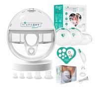 MAMASHY Libera GO - Tiralatte Elettrico Portatile e Silenzioso con 6 Taglie, Ricaricabile USB-C, 5 Adattatori Silicone BPA-Free, 2 Coppette Raccogli Latte Materno, Custodia + Accessori Inclusi