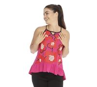 Mamatayoe Top Papavero per Donna, Rosa, Taglia L