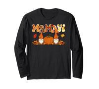 Mamaw - Gnomo Autunnale con Zucca del Ringraziamento Maglia a Manica