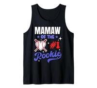 Mamaw Of Rookie 1st Baseball Festa di Compleanno Tema Corrispondenza Canotta