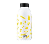 MamaWata - Borraccia Termica 470 ml in Acciaio Inox, Bottiglia Termica 24h Cold 12h Hot Ermetica, Borraccia Personalizzata Pasta, Borracce Termiche Bambini Ragazzi Adulti BPA Plastic-Free 18,5H cm