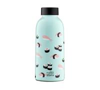 MamaWata - Borraccia Termica 470 ml in Acciaio Inox, Bottiglia Termica 24h Cold 12h Hot Ermetica, Borraccia Personalizzata Sushi, Borracce Termiche Bambini Ragazzi Adulti BPA Plastic-Free 18,5H cm