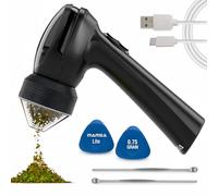 Mamba Lite Macinapepe Elettrico, Macinaspezie USB-C, Nero | 0.75g, condimento da cucina, texture da grossa a fine, batteria 600 mAh, denti in plastica, 2Nm di coppia, facile da riempire
