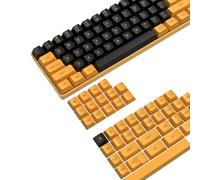 MAMBASNAKE 150 Tasti Doppio Colpo PBT Copritasti Set,Profilo OEM,ANSI US Layout per 61/68/87/98/104/108 Tastiera Meccanica,Compatibile con Cherry MX Gateron Otemu Kailh Interruttori((Oro Nero)